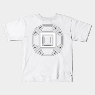 gmtrx lawal v2 skeletal truncated octahedron Kids T-Shirt